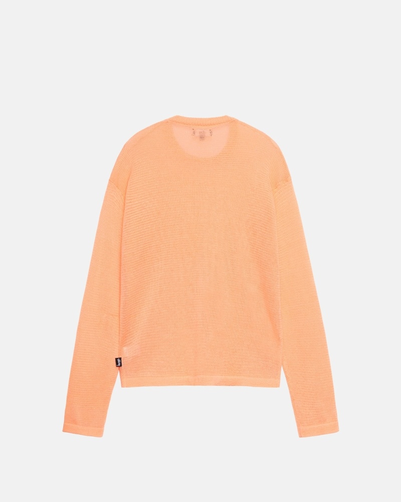 Orange Men's Stussy Light Sensitive Knit Sweater | CA0000532