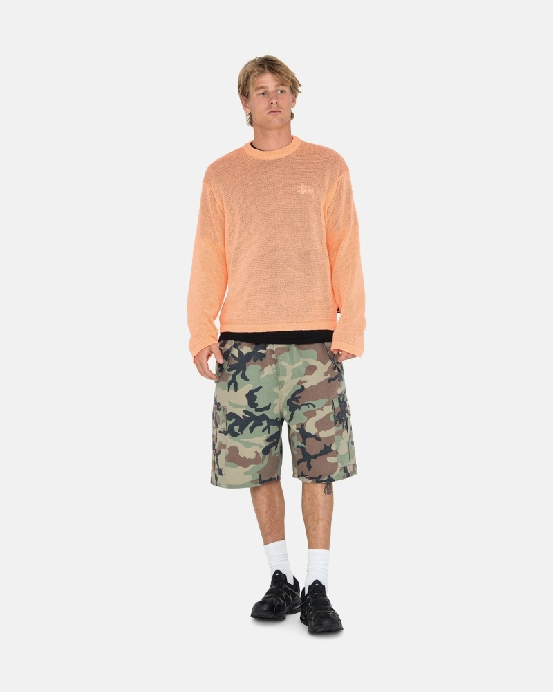 Orange Men's Stussy Light Sensitive Knit Sweater | CA0000532