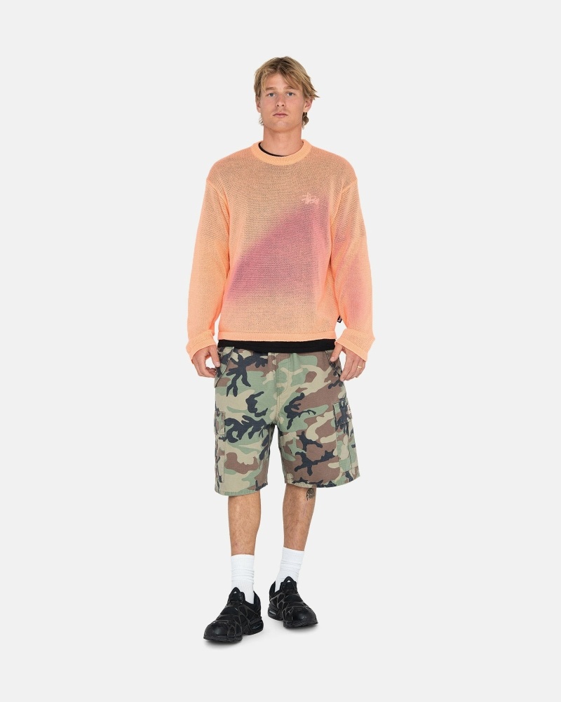 Orange Men's Stussy Light Sensitive Knit Sweater | CA0000532