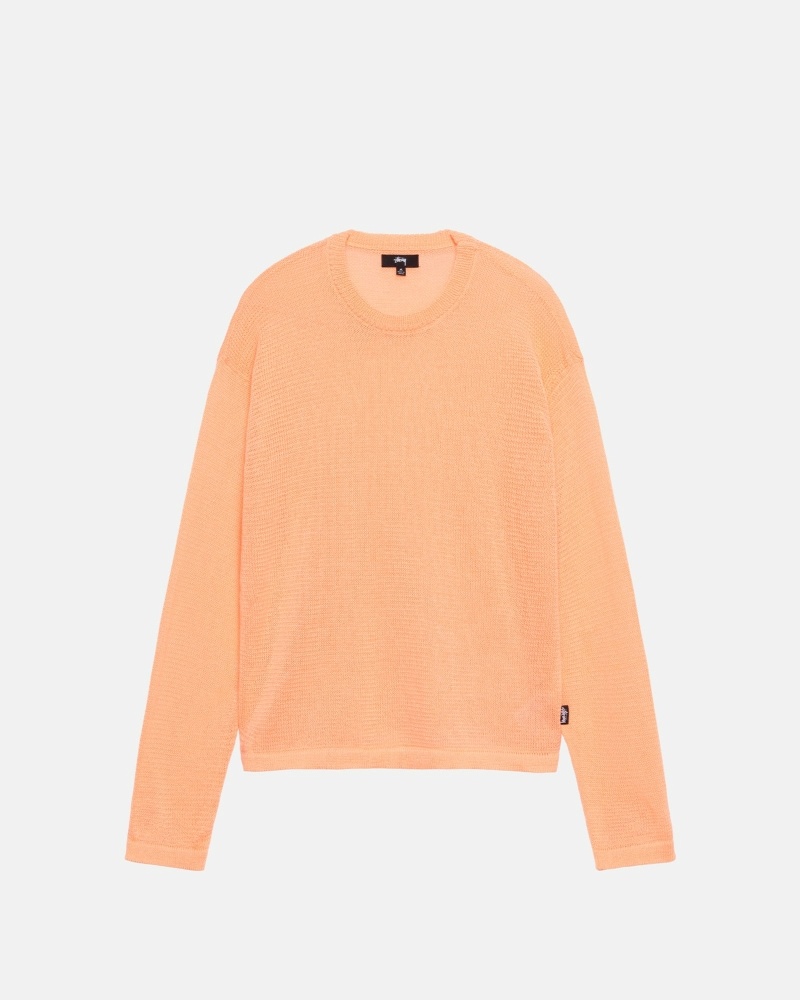 Orange Men\'s Stussy Light Sensitive Knit Sweater | CA0000532