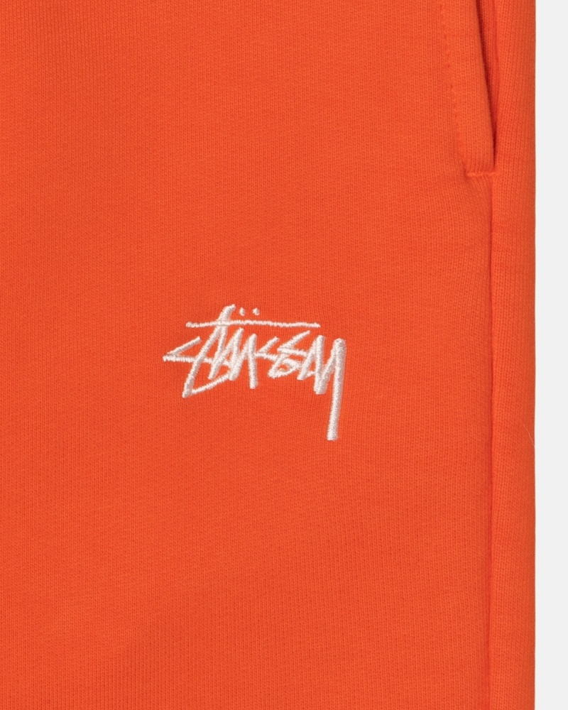 Orange Men's Stussy Overdyed Stock Logo Pant Sweatpants | CA0000886