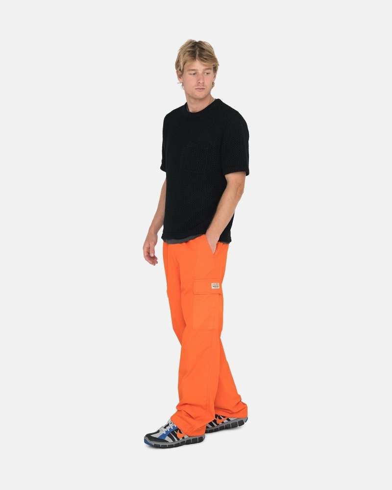 Orange Men's Stussy Ripstop Cargo Beach Pants | CA0000584