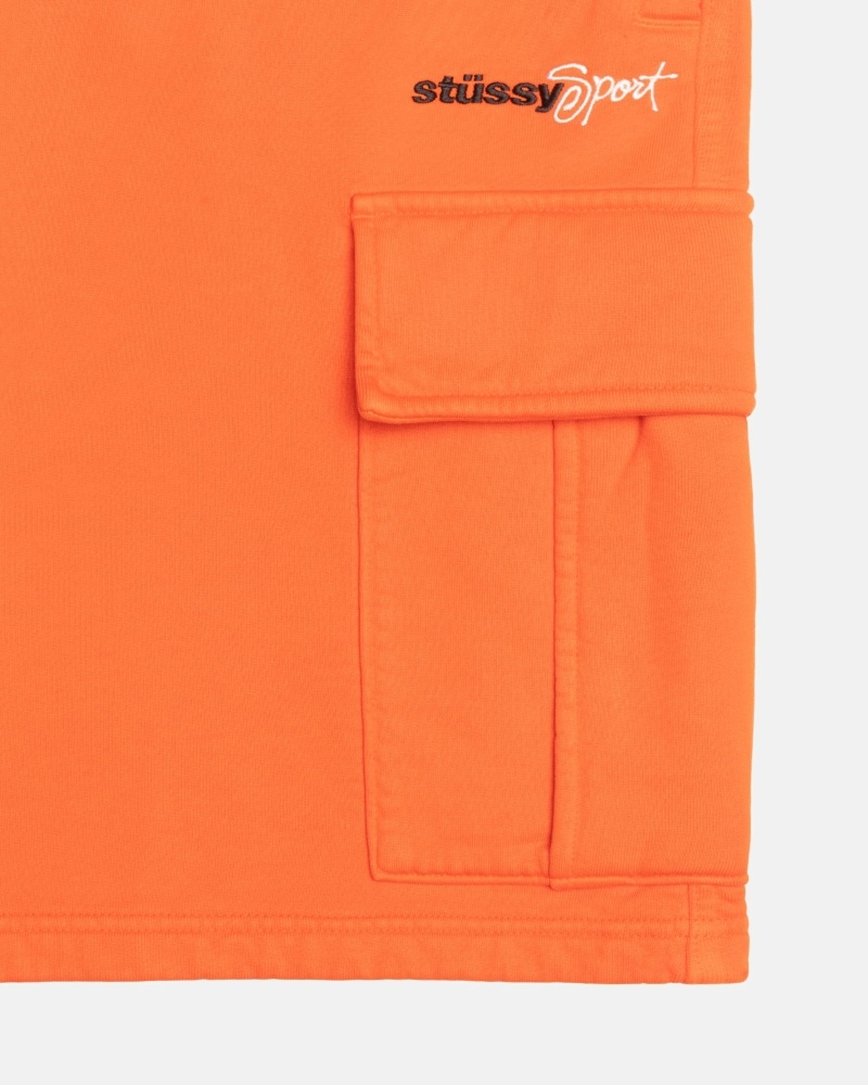 Orange Men's Stussy Sport Cargo Shorts | CA0000678