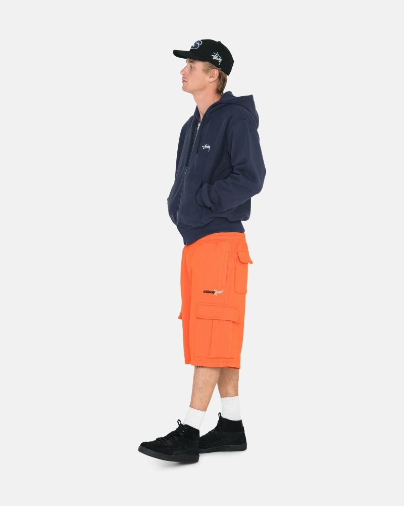 Orange Men's Stussy Sport Cargo Shorts | CA0000678