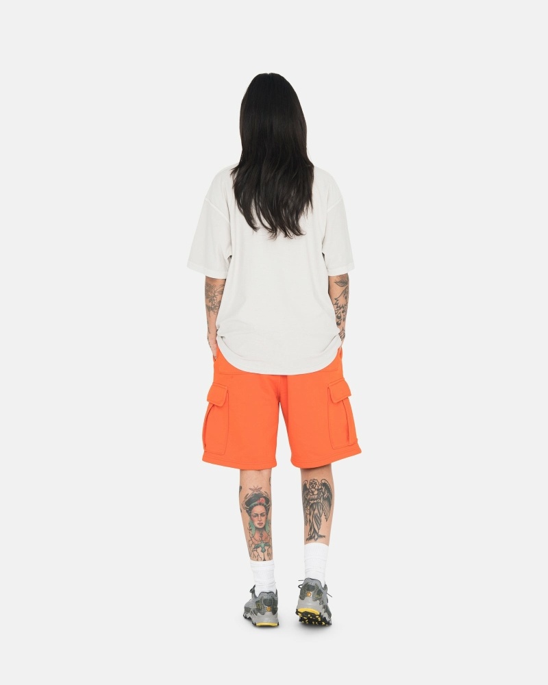 Orange Men's Stussy Sport Cargo Shorts | CA0000678