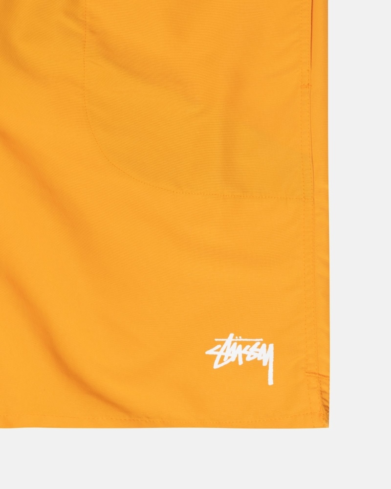 Orange Men's Stussy Stock Shorts | CA0000697