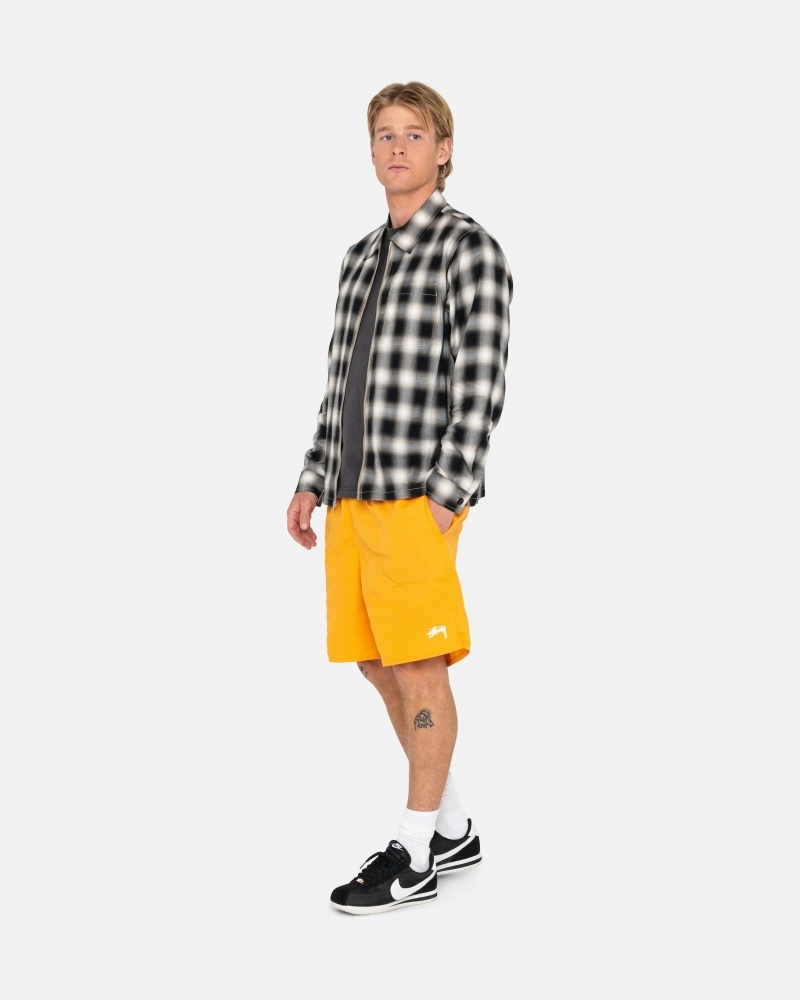 Orange Men's Stussy Stock Shorts | CA0000697