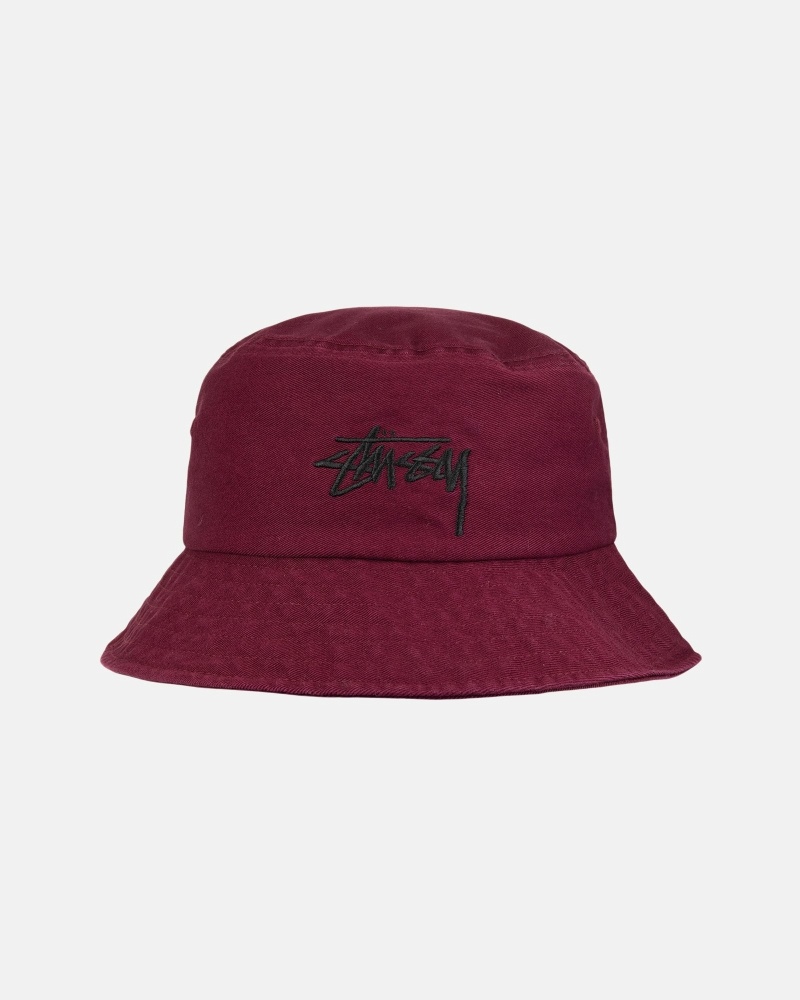 Pink Men\'s Stussy Big Stock Bucket Hats | CA0000403