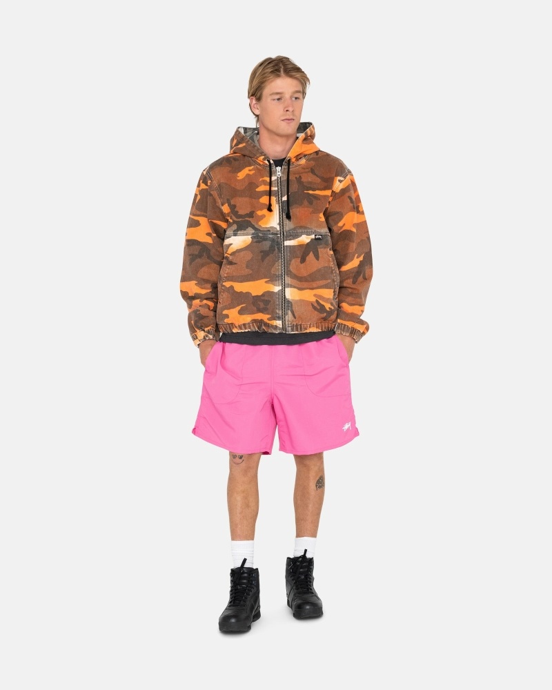 Pink Men's Stussy Stock Shorts | CA0000689