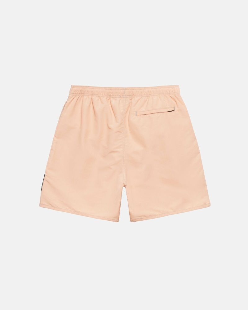 Pink Men's Stussy Surfman Patch Shorts | CA0000701