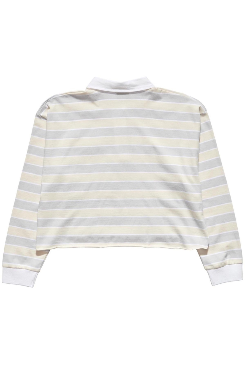 Pink Women's Stussy Anders Stripe Rugby Shirts | CA0000292