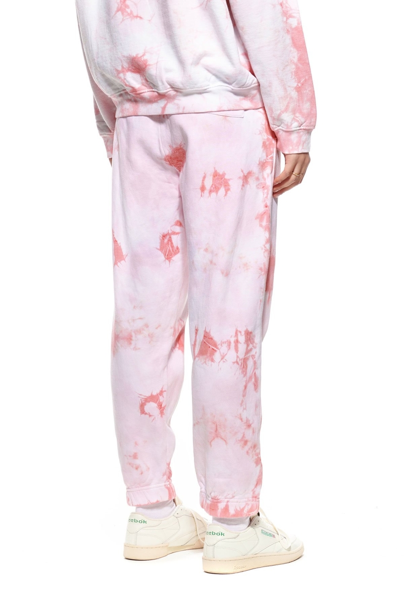 Pink Women's Stussy Avalon Tie Dye Track Pants | CA0000974