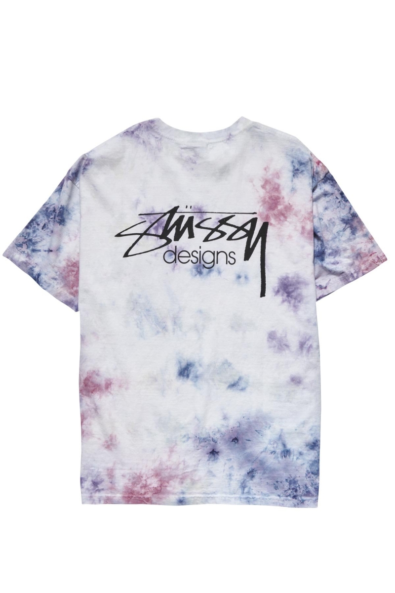 Pink Women's Stussy Designs Marble Tee Sportswear | CA0000756