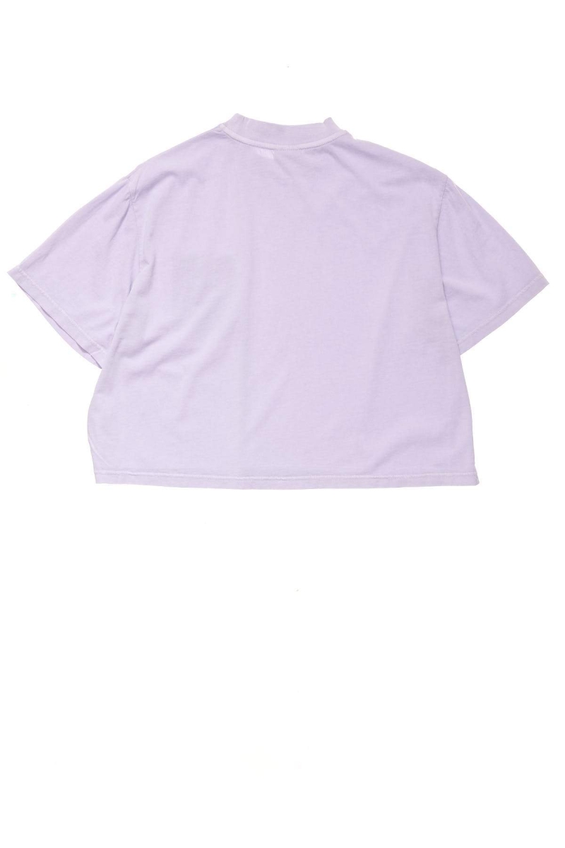 Pink Women's Stussy Designs Pocket Boxy T Shirts | CA0000152