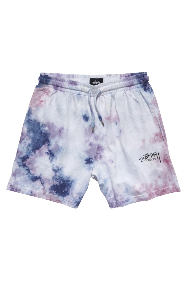 Pink Women\'s Stussy Designs Rugby Marble Short Shorts | CA0000641