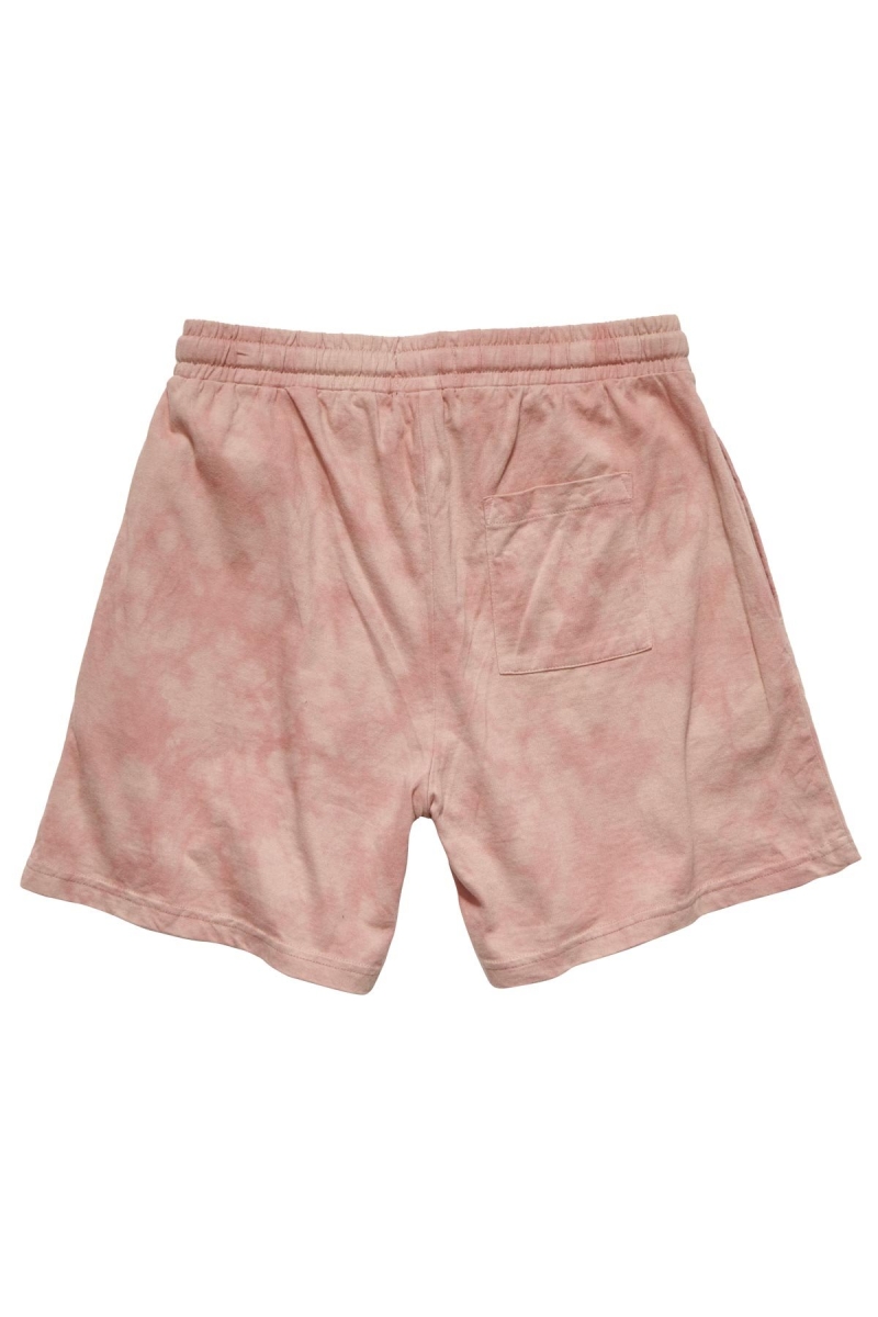 Pink Women's Stussy Designs Rugby Marble Shorts | CA0000643