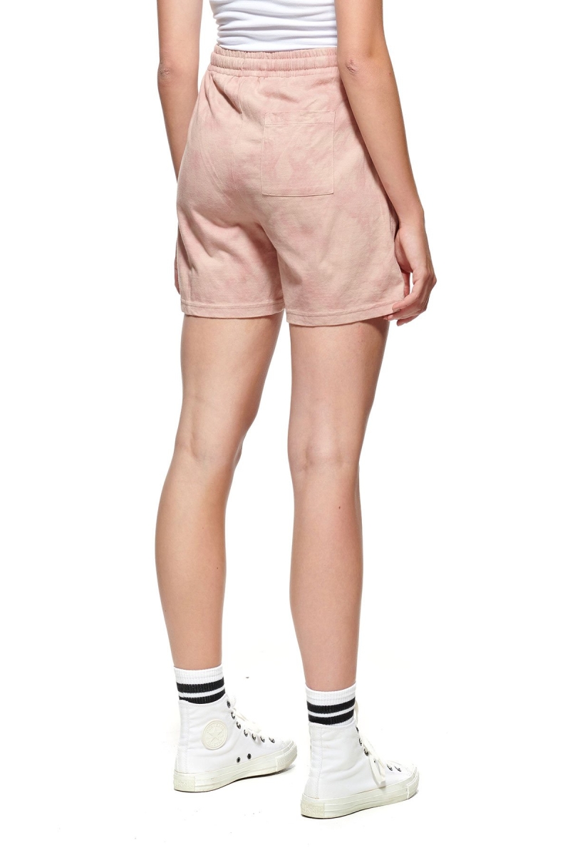 Pink Women's Stussy Designs Rugby Marble Shorts | CA0000643