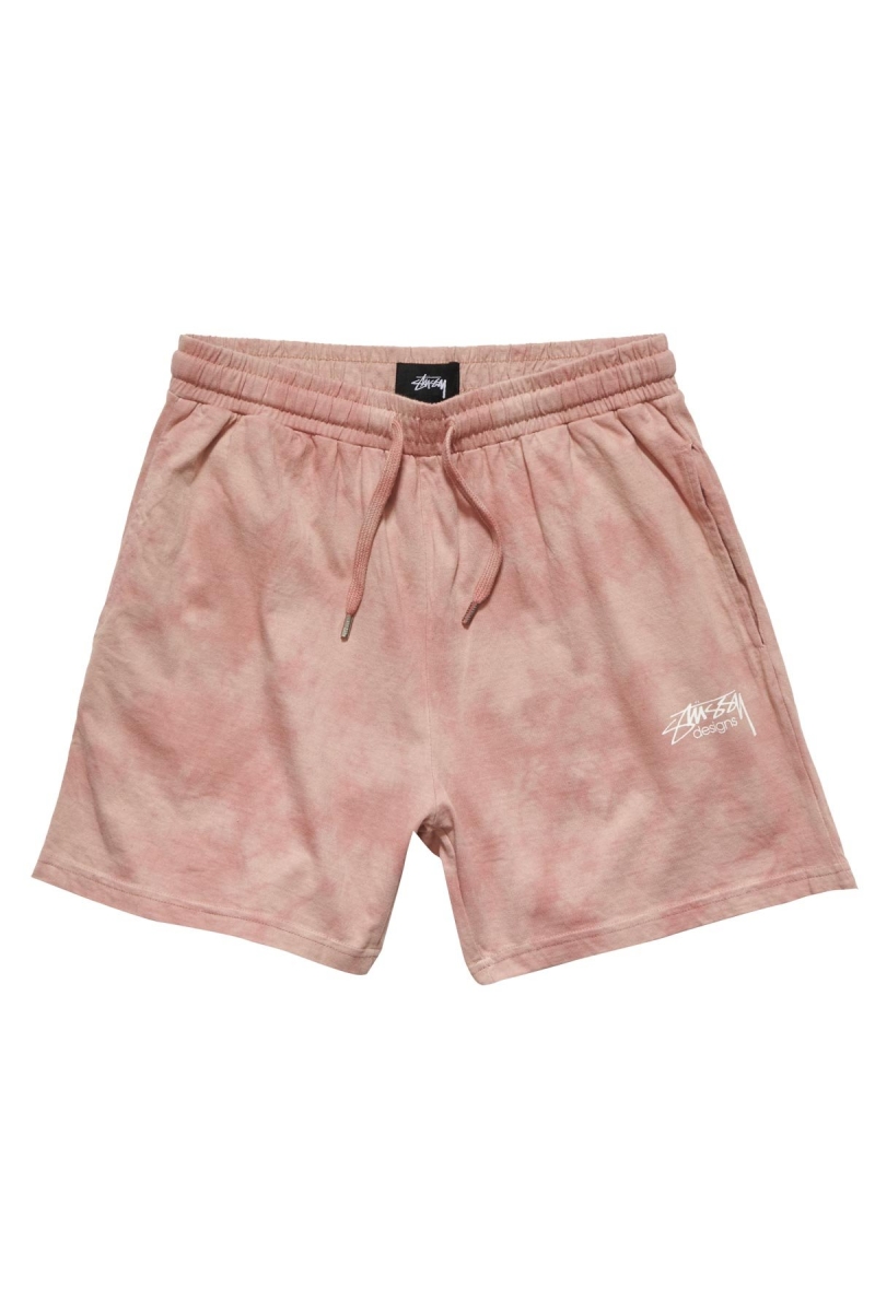 Pink Women\'s Stussy Designs Rugby Marble Shorts | CA0000643