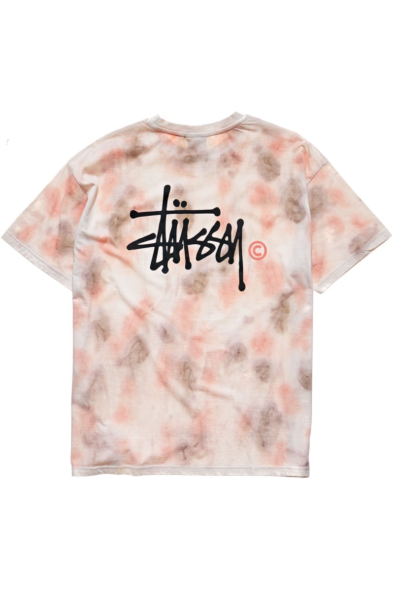 Pink Women's Stussy Graffiti Tie Dye Relaxed T Shirts | CA0000193