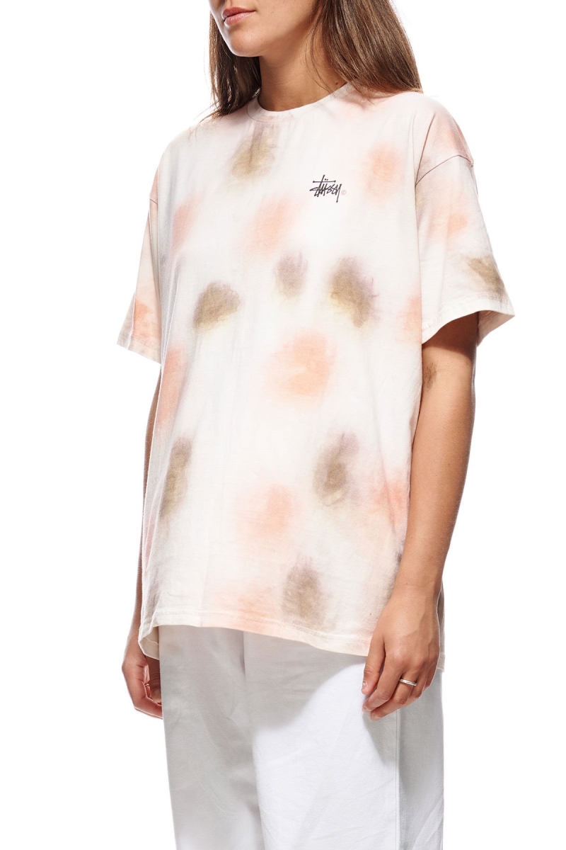 Pink Women's Stussy Graffiti Tie Dye Relaxed T Shirts | CA0000193