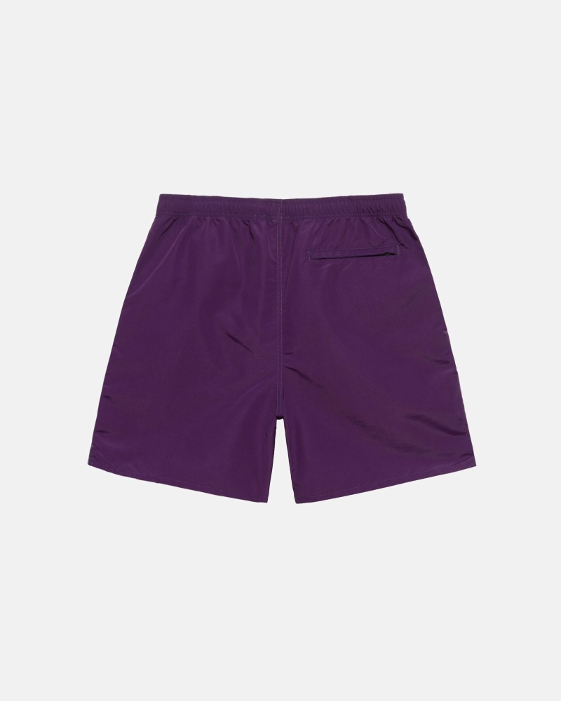 Purple Men's Stussy Big Basic Shorts | CA0000618