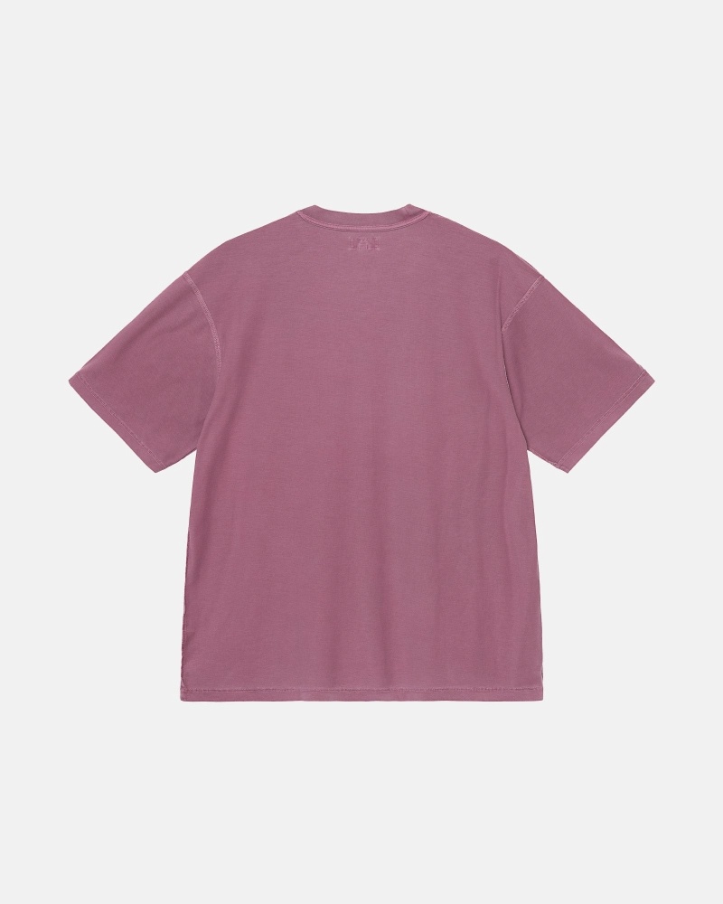 Purple Men's Stussy Lazy T Shirts | CA0000239