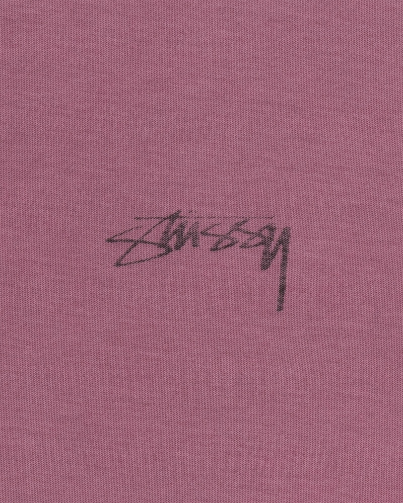 Purple Men's Stussy Lazy T Shirts | CA0000239