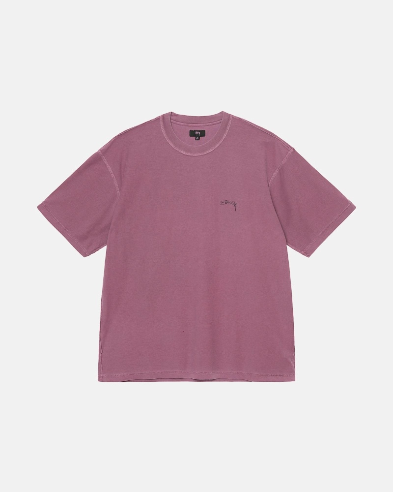 Purple Men\'s Stussy Lazy T Shirts | CA0000239