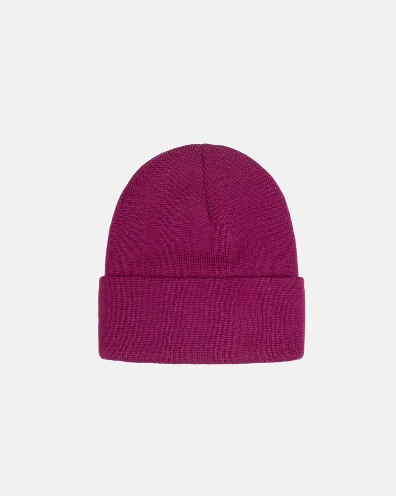 Purple Men's Stussy Stock Cuff Beanie | CA0000484