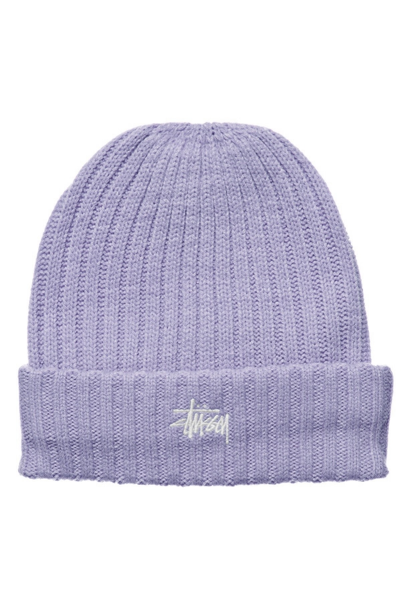 Purple Women\'s Stussy Graffiti Rib Knit Beanie Hats | CA0000456