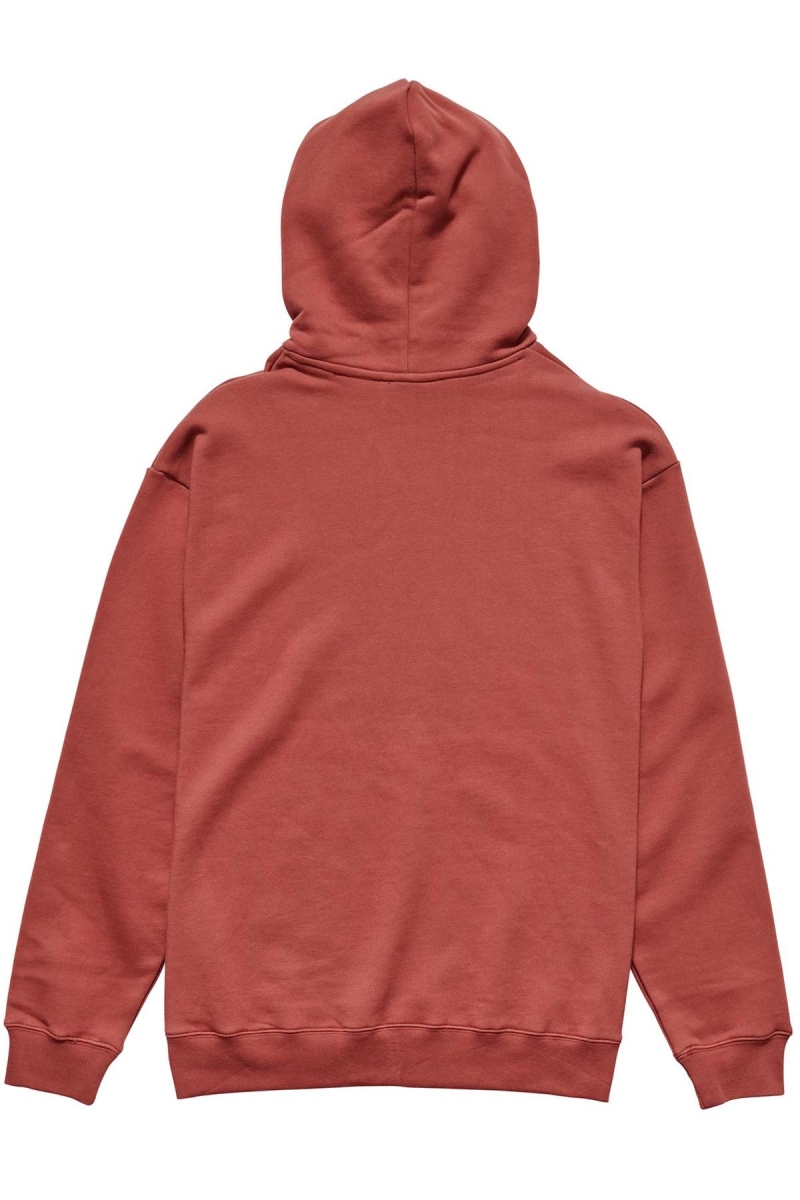 Red Men's Stussy City Circle Hoodies | CA0000028