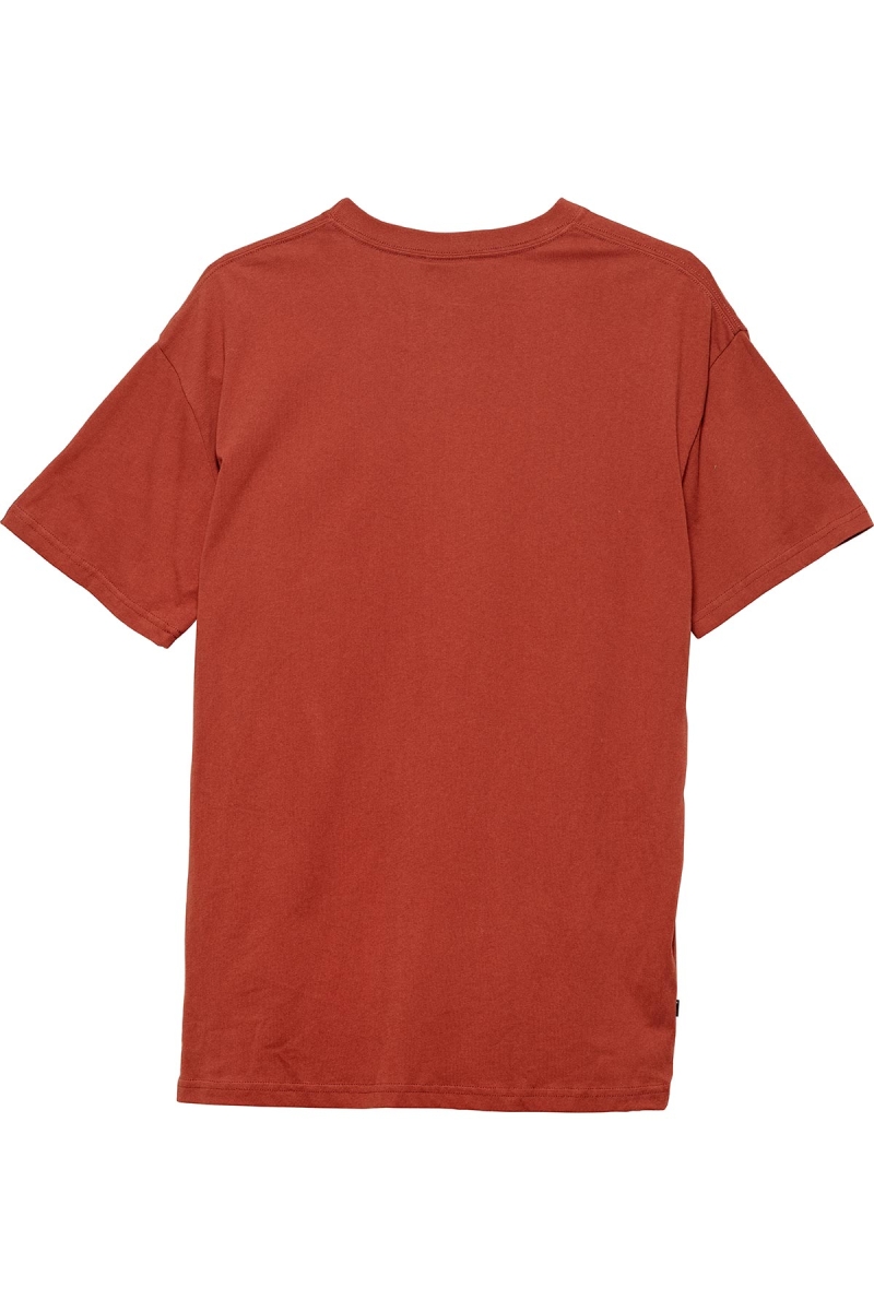 Red Men's Stussy Graffiti Pocket T Shirts | CA0000183