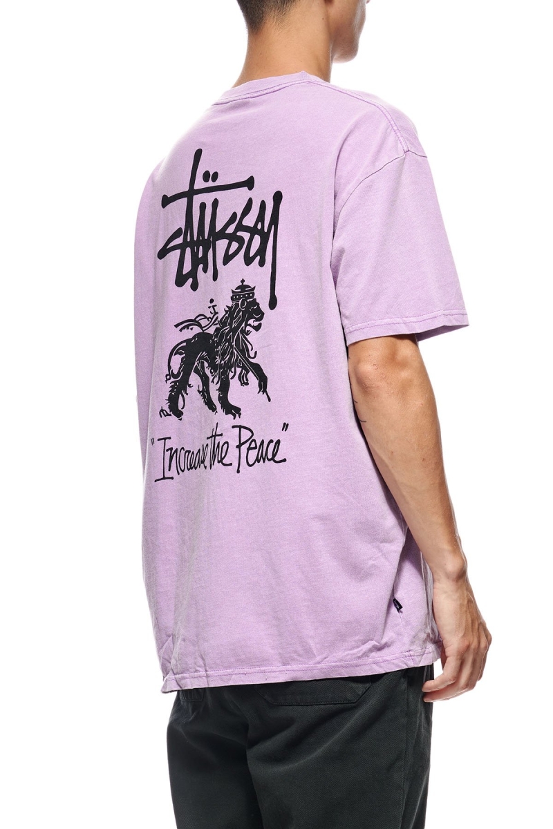 Red Men's Stussy Increase The Peace SS T Shirts | CA0000223