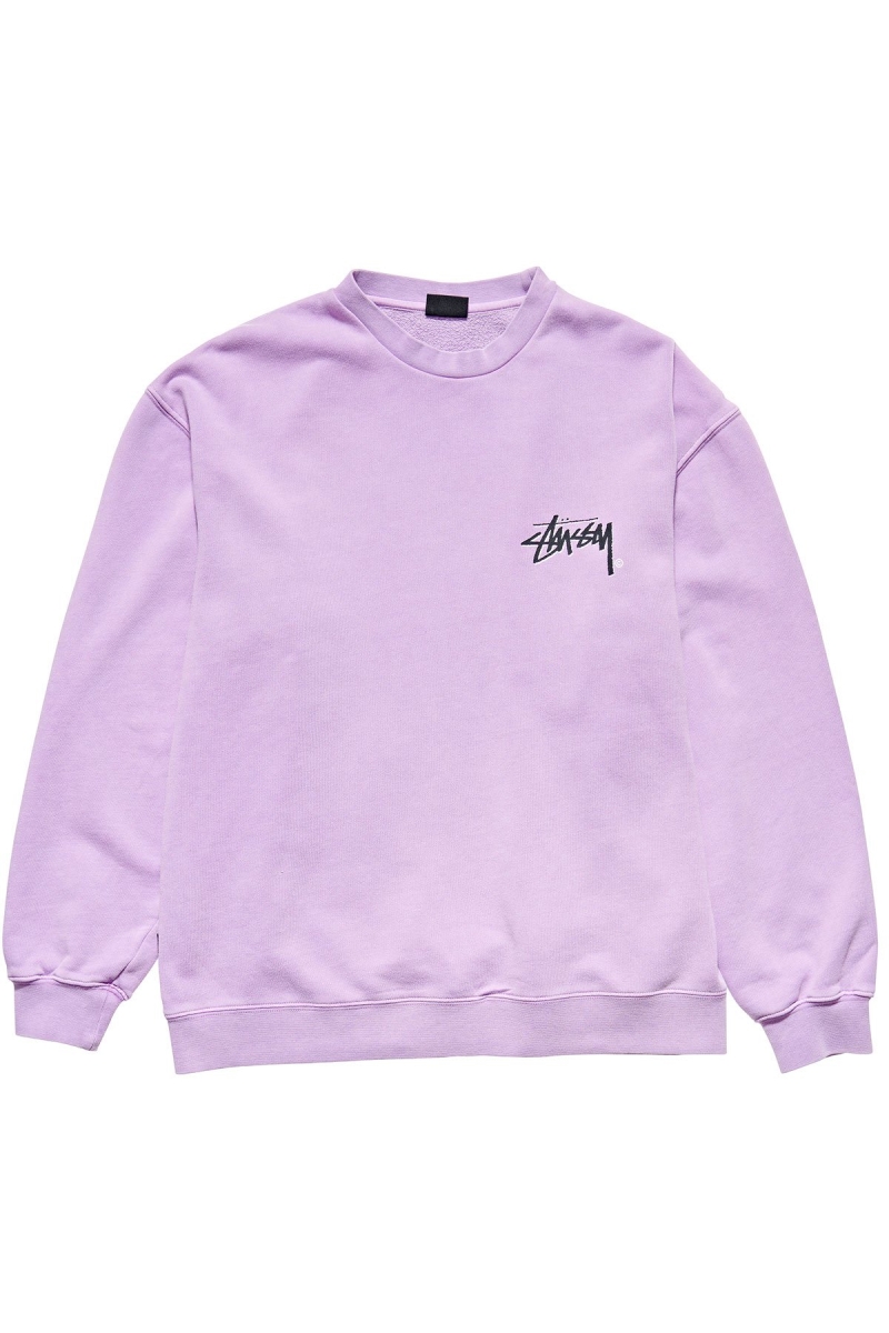 Red Men\'s Stussy Stock Shadow Crew Sweaters | CA0000853