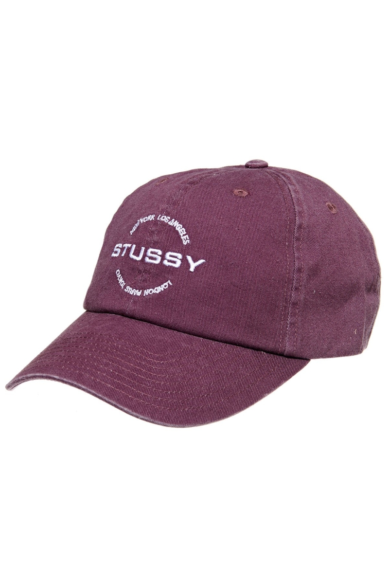 Red Women\'s Stussy City Circle Low Pro Hats | CA0000419