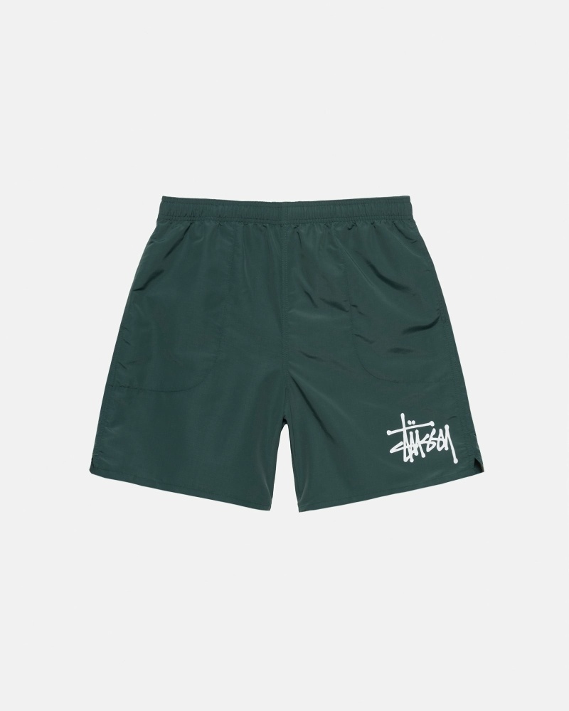 Turquoise Men\'s Stussy Big Basic Shorts | CA0000622