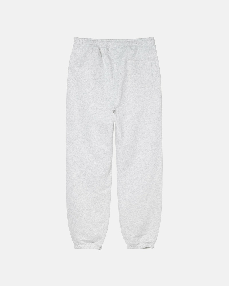 White Men's Stussy 8 Ball Embroidered Pant Sweatpants | CA0000873