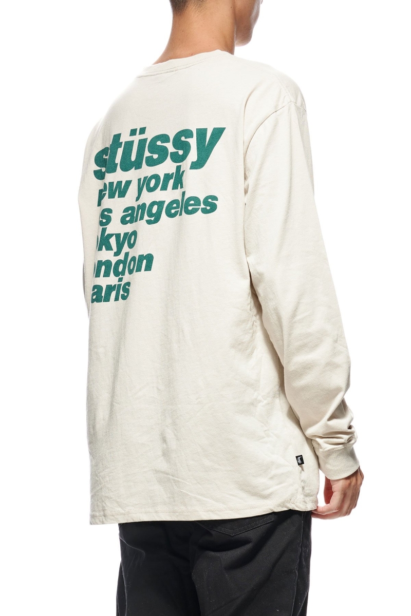 White Men's Stussy Cities Sweatshirts | CA0000902