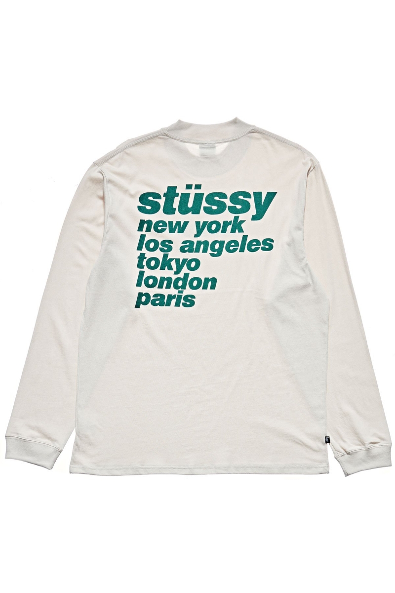 White Men\'s Stussy Cities Sweatshirts | CA0000902