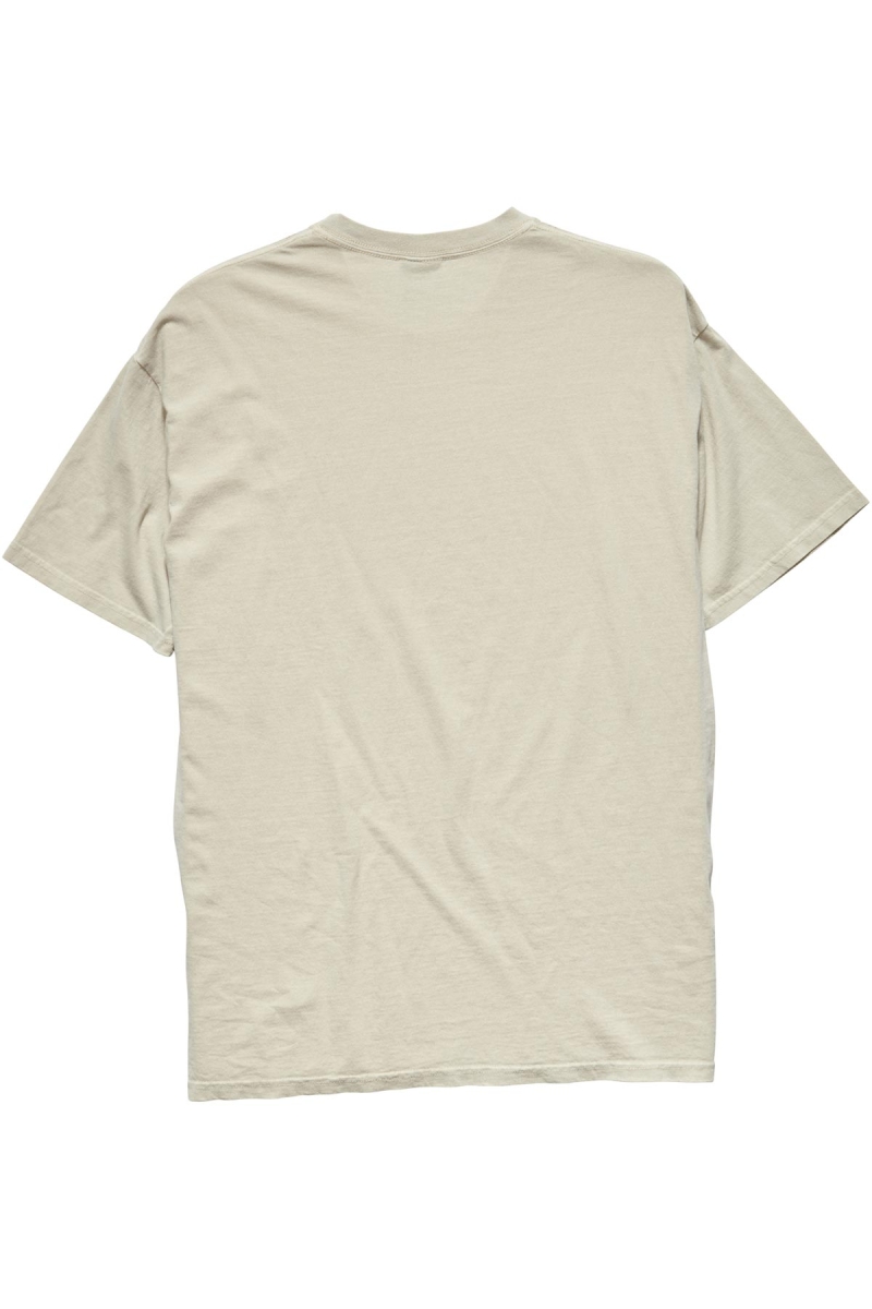 White Men's Stussy City Circle SS T Shirts | CA0000122