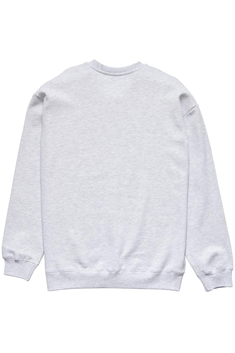 White Men's Stussy Copyright Crown Crew Sweaters | CA0000831