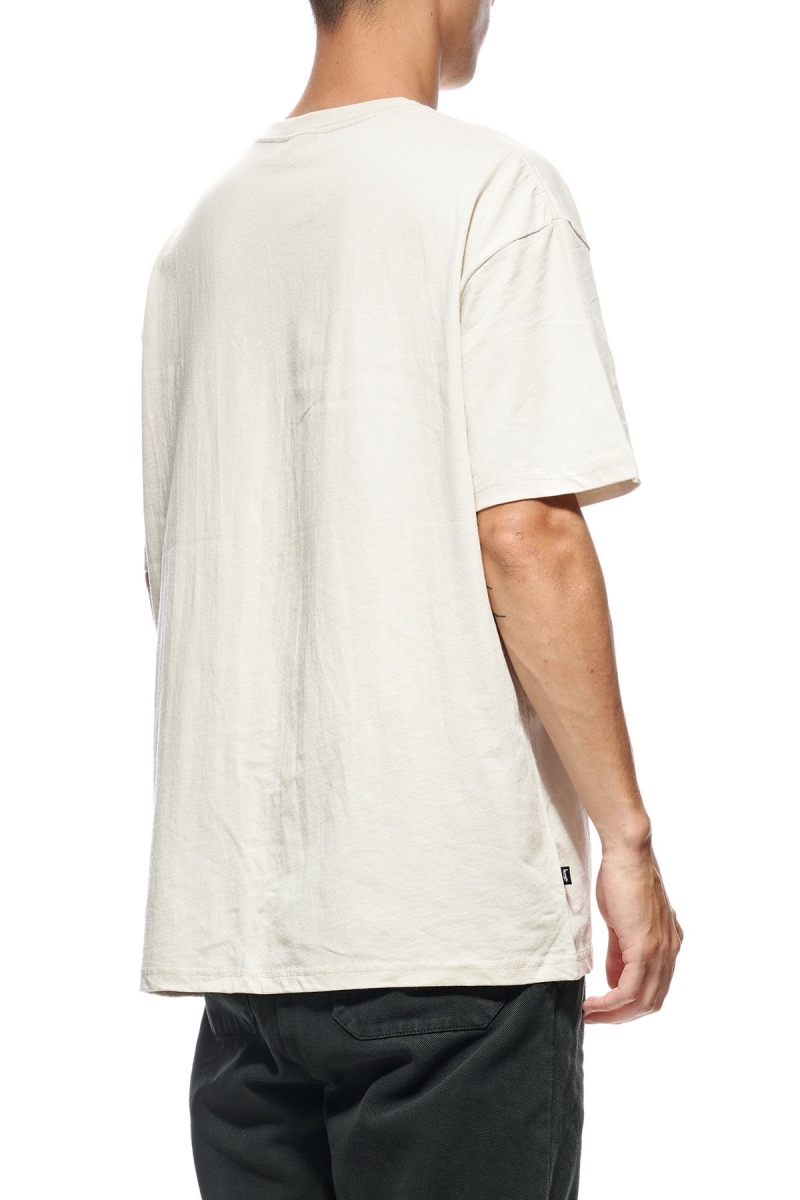 White Men's Stussy Crown Pocket SS T Shirts | CA0000147