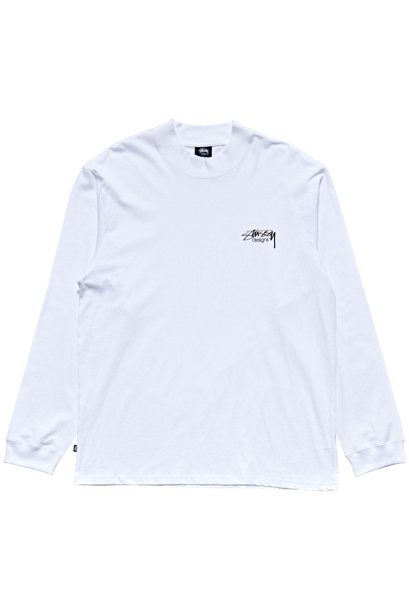 White Men\'s Stussy Design Sweatshirts | CA0000916