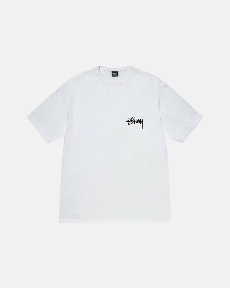 White Men's Stussy Diced Out T Shirts | CA0000159