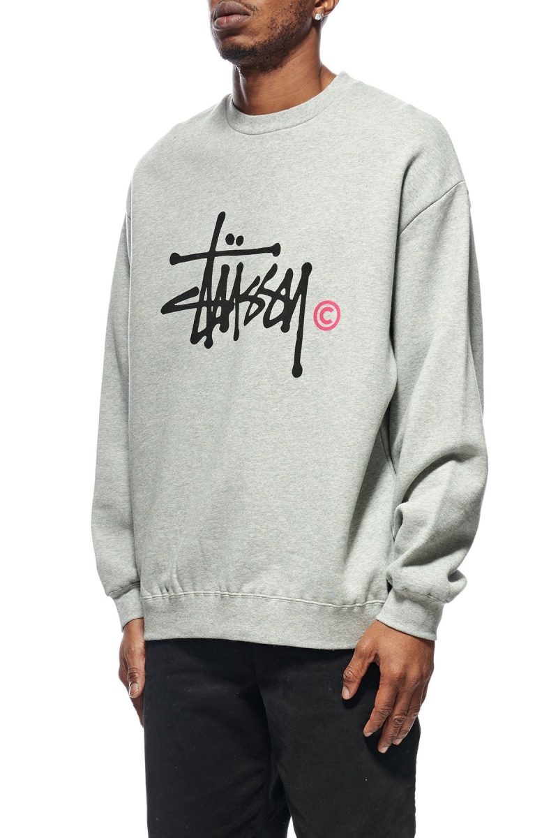 White Men's Stussy Graffiti Crew Sweaters | CA0000836