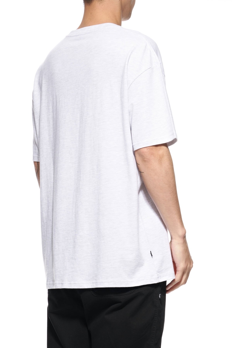 White Men's Stussy Graffiti Label SS T Shirts | CA0000180