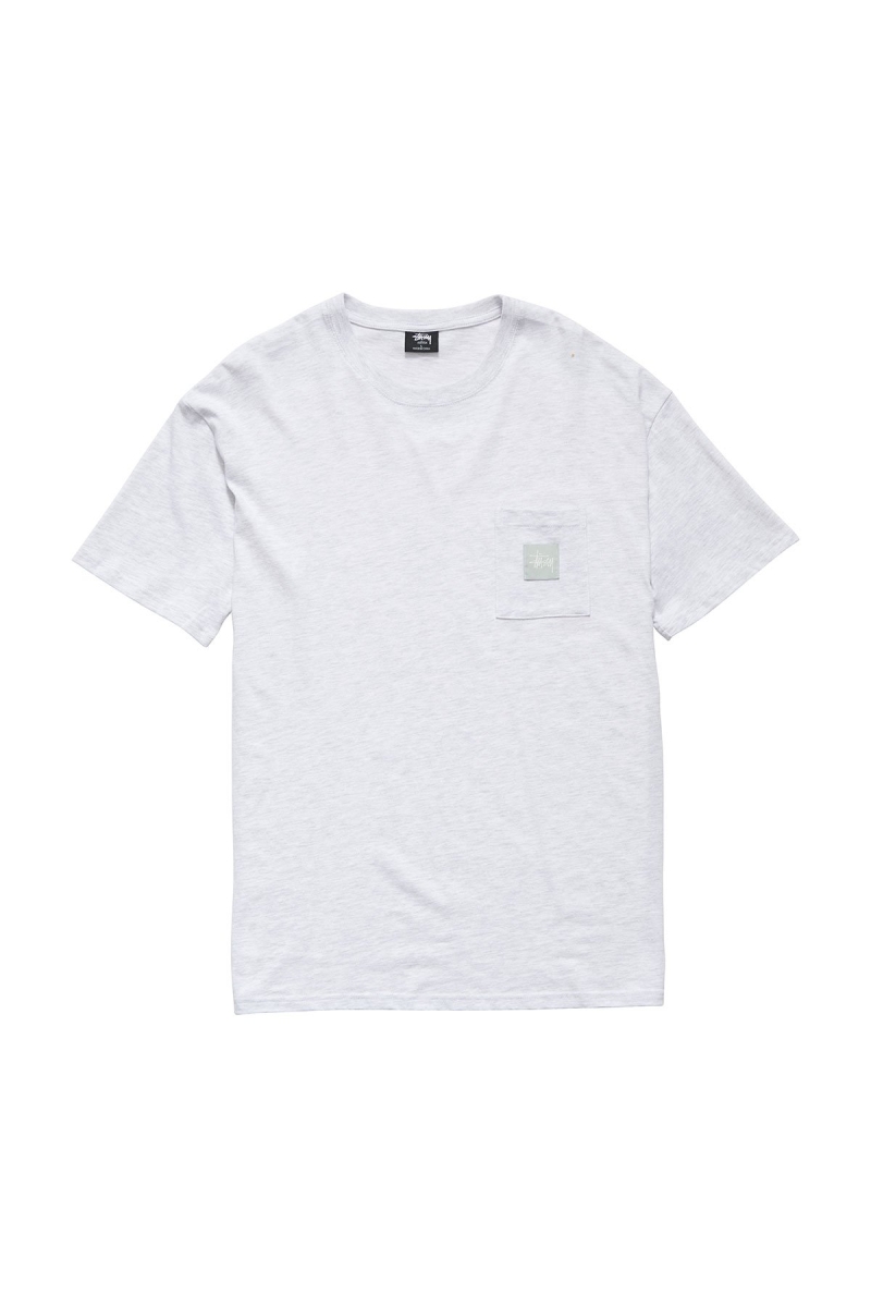 White Men\'s Stussy Graffiti Label SS T Shirts | CA0000180