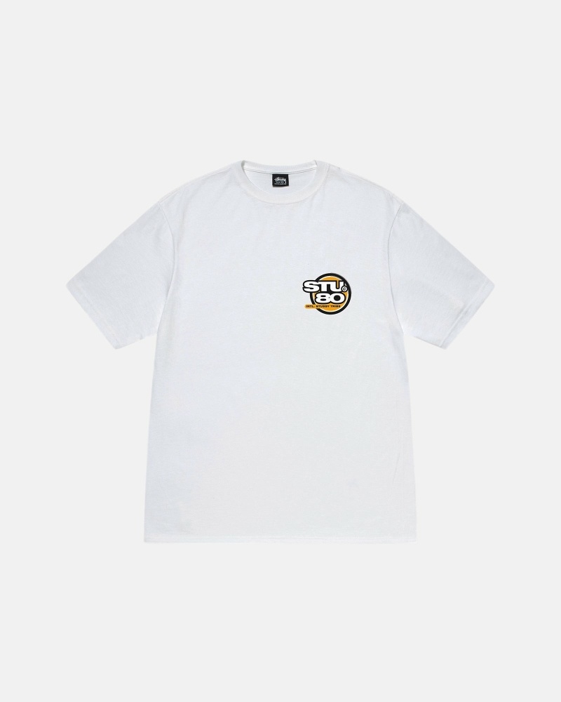 White Men's Stussy Hot 80 T Shirts | CA0000215