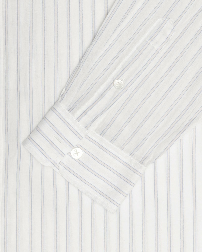 White Men's Stussy Lightweight Classic Shirts | CA0000318