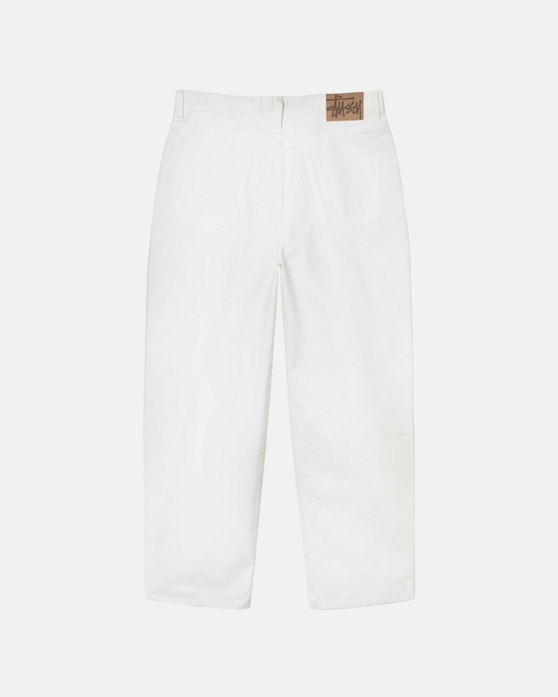 White Men's Stussy Over Dyed Big Ol Jeans | CA0000521